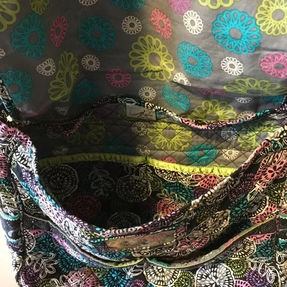 Multicolor Patterned Shoulder Bag - Picture 6 of 9